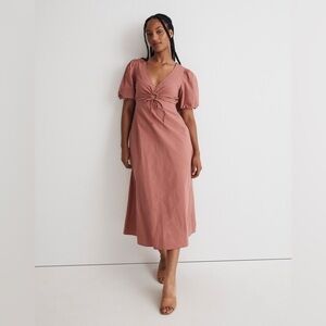 Madewell Midi Poplin Cotton Dress
